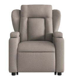 Fauteuil inclinable de massage Taupe Tissu