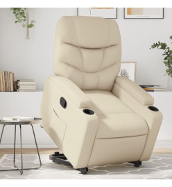 Fauteuil inclinable Crème Similicuir