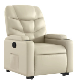 Fauteuil inclinable Crème Similicuir