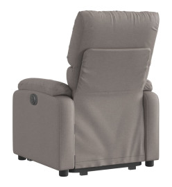 Fauteuil inclinable taupe tissu