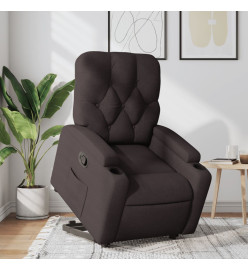 Fauteuil inclinable marron foncé tissu