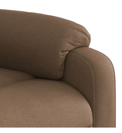 Fauteuil de massage inclinable Marron Tissu