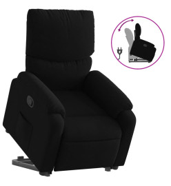 Fauteuil inclinable noir tissu