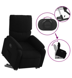 Fauteuil inclinable noir tissu