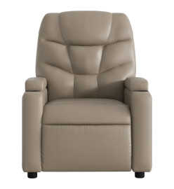 Fauteuil inclinable électrique cappuccino similicuir