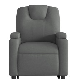 Fauteuil de massage inclinable Gris foncé Tissu