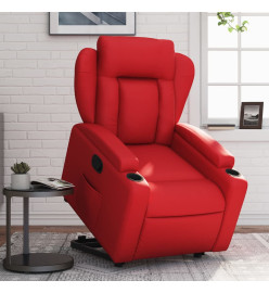 Fauteuil inclinable Rouge Similicuir