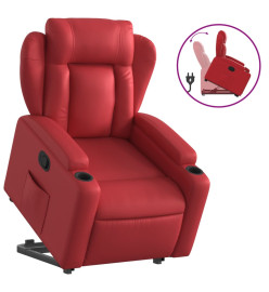 Fauteuil inclinable Rouge Similicuir