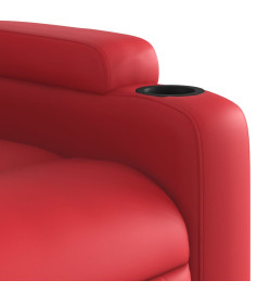 Fauteuil inclinable Rouge Similicuir