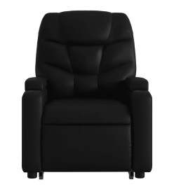 Fauteuil inclinable de massage Noir Similicuir