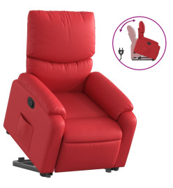 Fauteuil inclinable Rouge Similicuir