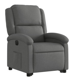 Fauteuil inclinable électrique gris foncé tissu