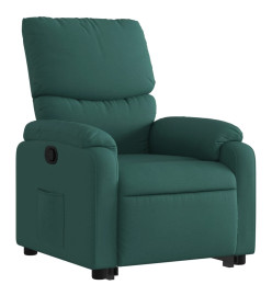 Fauteuil inclinable vert foncé tissu