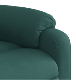 Fauteuil inclinable vert foncé tissu