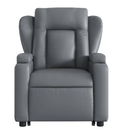 Fauteuil inclinable de massage Gris Similicuir