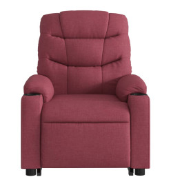 Fauteuil inclinable de massage Rouge bordeaux Tissu