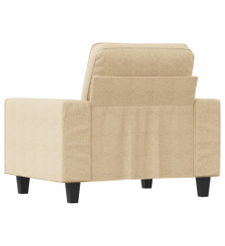 Fauteuil Crème 60 cm Tissu