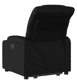 Fauteuil inclinable de massage électrique noir similicuir