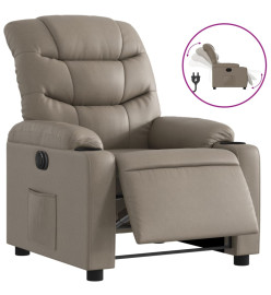 Fauteuil inclinable électrique Cappuccino Similicuir