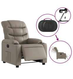 Fauteuil inclinable électrique Cappuccino Similicuir