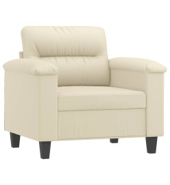 Fauteuil Crème 60 cm Similicuir