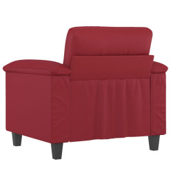 Fauteuil Rouge bordeaux 60 cm Similicuir