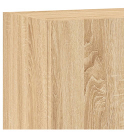 Armoires murales TV 5 pcs chêne sonoma bois d'ingénierie