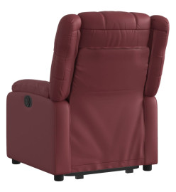 Fauteuil inclinable Rouge bordeaux Similicuir