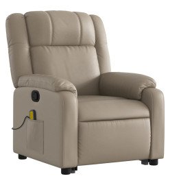 Fauteuil inclinable de massage Cappuccino Similicuir