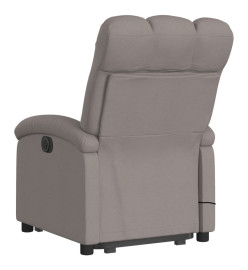 Fauteuil inclinable de massage Taupe Tissu