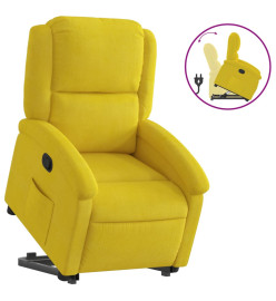 Fauteuil inclinable Jaune Velours