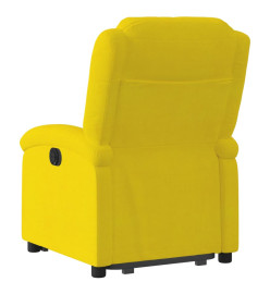 Fauteuil inclinable Jaune Velours