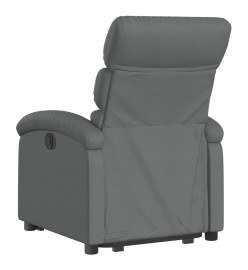 Fauteuil inclinable électrique gris foncé tissu