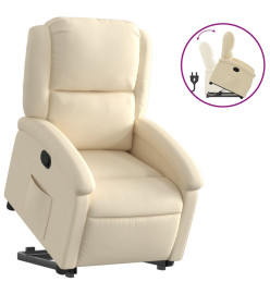 Fauteuil inclinable Crème Tissu