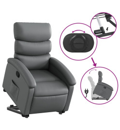 Fauteuil inclinable Gris Similicuir