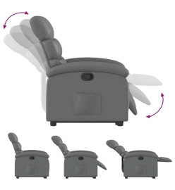 Fauteuil inclinable Gris Similicuir