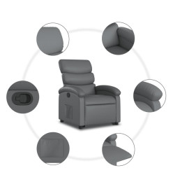 Fauteuil inclinable Gris Similicuir