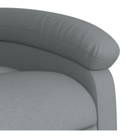 Fauteuil de massage inclinable Gris clair Tissu