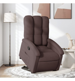 Fauteuil inclinable marron foncé tissu