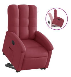 Fauteuil inclinable rouge bordeaux tissu