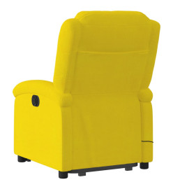 Fauteuil de massage inclinable Jaune Velours