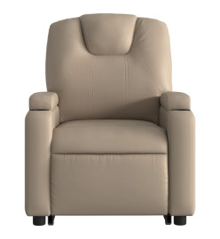 Fauteuil inclinable de massage électrique cappuccino similicuir