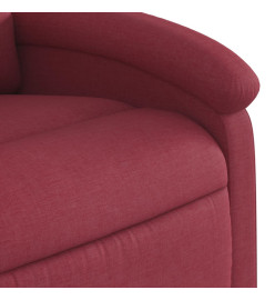 Fauteuil inclinable rouge bordeaux tissu