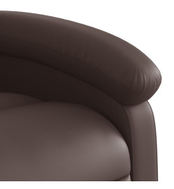 Fauteuil inclinable de massage Marron Similicuir