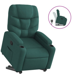 Fauteuil inclinable vert foncé tissu