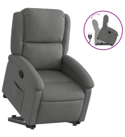 Fauteuil inclinable Gris foncé Tissu