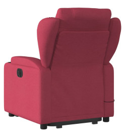 Fauteuil inclinable de massage Rouge bordeaux Tissu