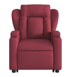 Fauteuil inclinable de massage Rouge bordeaux Tissu