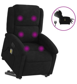 Fauteuil inclinable de massage électrique noir velours