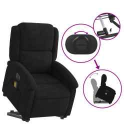 Fauteuil inclinable de massage électrique noir velours